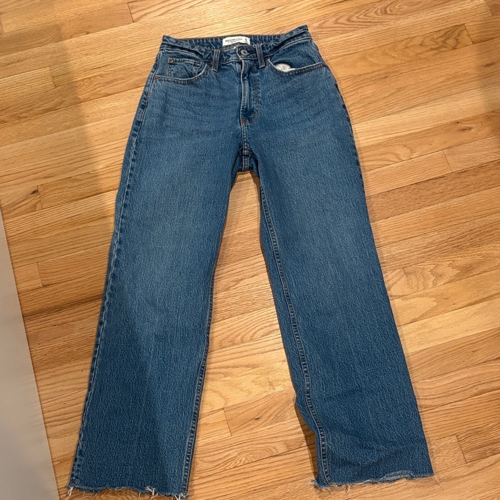 Abercrombie & Fitch Straight Leg Blue Jeans